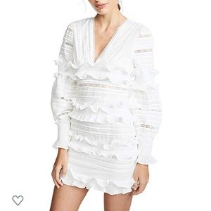 White mini dress